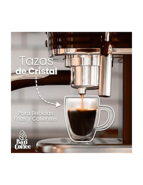 Set de tazas doble pared Bari Coffee 4 piezas
