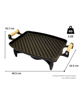 Parrilla Cocinart de aluminio