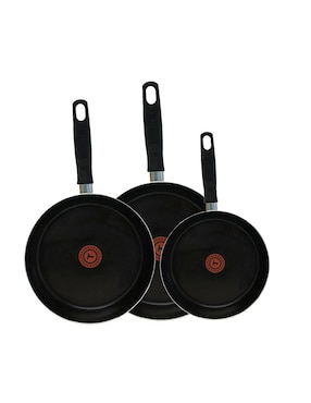 Set de sartenes T-Fal Vital de acero inoxidable 3 piezas