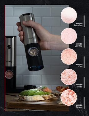 Molino para sal Cookify de acero inoxidable