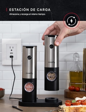Molino para sal Cookify de acero inoxidable