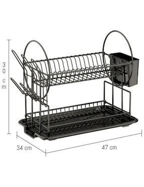 Escurridor de trastes Good & Good de acero inoxidable
