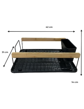 Escurridor de trastes Good & Good de acero inoxidable