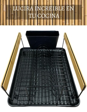 Escurridor de trastes Good & Good de acero inoxidable