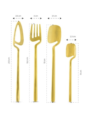 Set cubiertos Idea Nuova de acero inoxidable 24 piezas