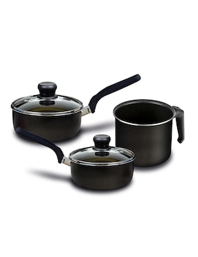 Batería de cocina T-Fal de acero antiadherente easy plus 11 piezas