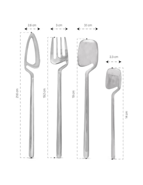 Set cubiertos Idea Nuova de acero inoxidable 24 piezas