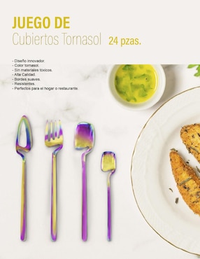 Set cubiertos Idea Nuova de acero inoxidable 24 piezas
