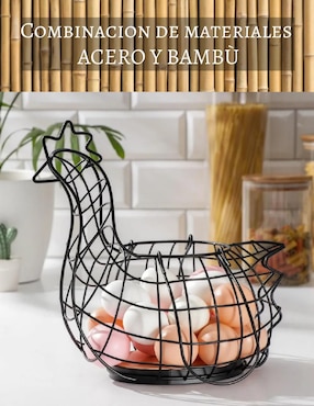 Porta huevos Good & Good de acero