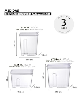 Frasco de almacenamiento Ag Box de plástico