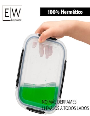 Set contenedores Easyware de vidrio 10 piezas