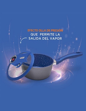 Batería de cocina Flavorstone Light Grande de acero inoxidable antiadherente combinado 10 piezas