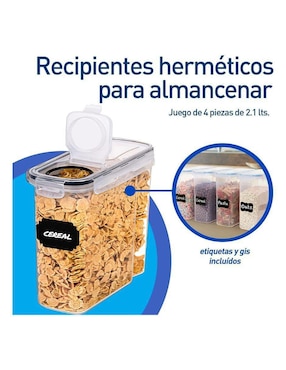 Set contenedores Bluelander de plástico 32 piezas