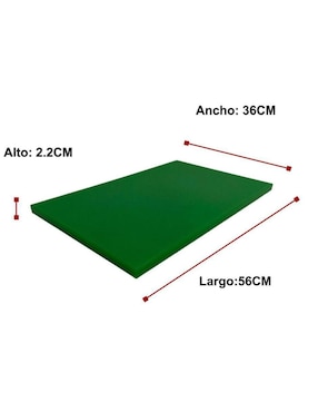 Tabla para picar Shorbull Grande Industrial Verde