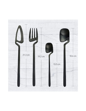 Set cubiertos Bluelander de acero inoxidable 24 piezas