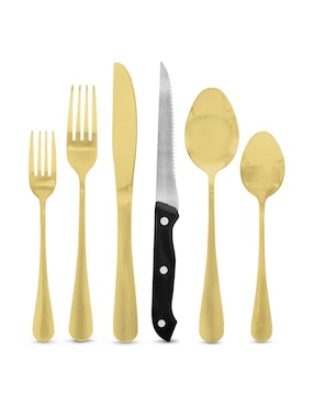 Set cubiertos Idea Nuova de acero inoxidable 24 piezas