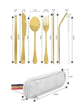 Set cubiertos Idea Nuova de acero inoxidable 9 piezas