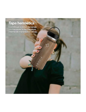 Termo Hidranur de acero inoxidable con tapa rosca