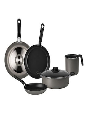 Batería de cocina Ekco Select de aluminio antiadherente convencional 10 piezas