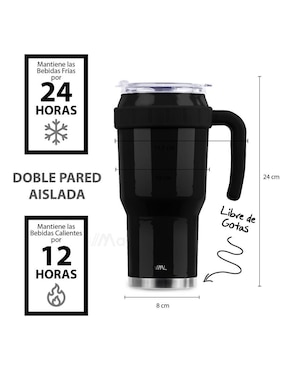 Termo Magma Life de acero inoxidable con tapa rosca 1.2 L