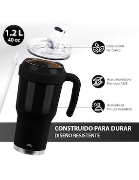 Termo Magma Life de acero inoxidable con tapa rosca 1.2 L