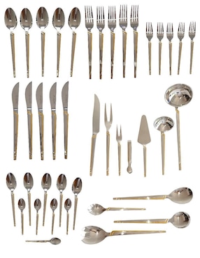 Set Cubiertos RD Royal Cook De Acero Inoxidable 86 Piezas