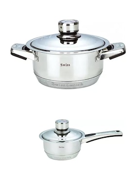 Batería de cocina Swiss Home Z-Line de acero inoxidable 16 piezas
