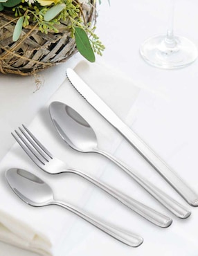 Set cubiertos Moven Aries de acero inoxidable 24 piezas