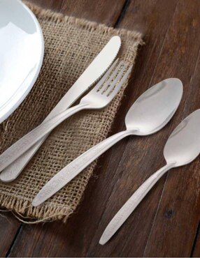 Set cubiertos Moven Laurel de acero inoxidable 12 piezas