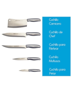 Set de cuchillos utilitario Aquila  5 piezas