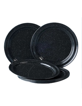 Plato trinche Cinsa Peltre de Mesa de acero vitrificado