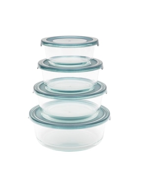 Set Contenedores Kochstelle Kitchenware De Vidrio 4 Piezas