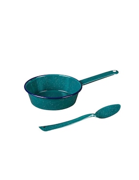 Batería de cocina Cinsa Superior de acero vitrificado antiadherente convencional 10 piezas