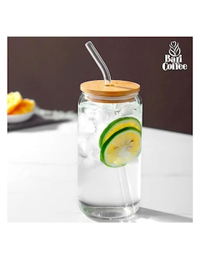 Set vaso Doble Pack Bari Coffee de vidrio con 16 piezas
