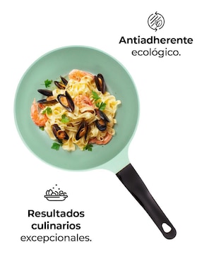 Set de sartenes con tapa Queen Sense de jade 8 piezas