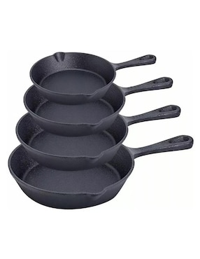 Set de sartenes Genérica de hierro fundido 4 piezas
