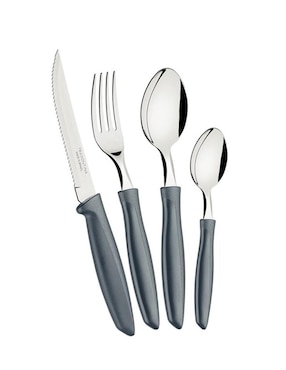 Set cubiertos Tramontina Plenus de acero inoxidable 25 piezas
