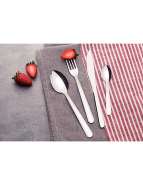 Set cubiertos Tramontina Malibu de acero inoxidable 24 piezas