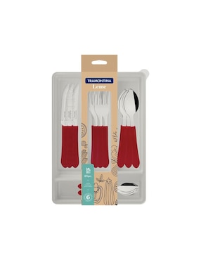 Set cubiertos Tramontina Leme de acero inoxidable 25 piezas