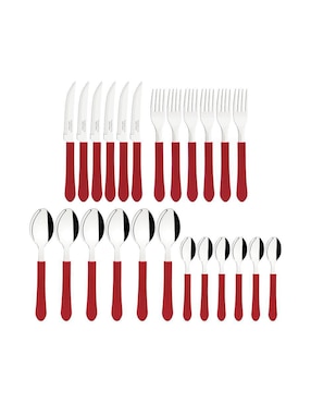 Set cubiertos Tramontina Leme de acero inoxidable 25 piezas