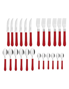Set cubiertos Tramontina Leme de acero inoxidable 24 piezas