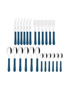 Set cubiertos Tramontina Leme de acero inoxidable 25 piezas