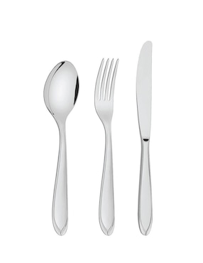 Set cubiertos Tramontina Laguna de acero inoxidable 16 piezas
