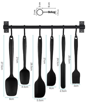 Set espátulas silicón