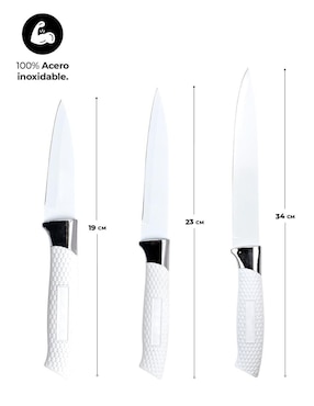 Set de cuchillos utilitario Queen Sense tuomei 8 piezas