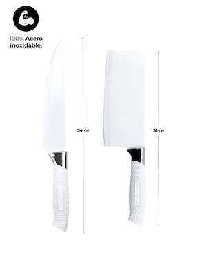 Set de cuchillos utilitario Queen Sense tuomei 8 piezas