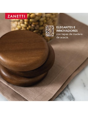 Set contenedores Zanetti de vidrio 5 piezas