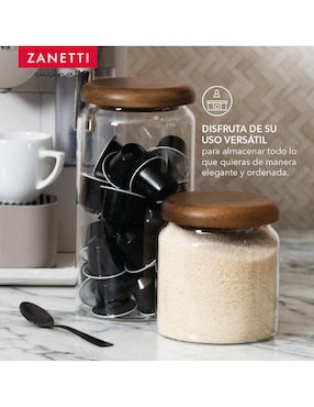Set contenedores Zanetti de vidrio 3 piezas