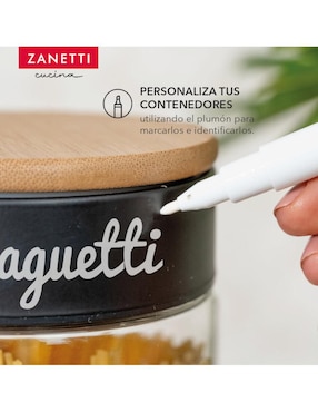 Set contenedores Zanetti de vidrio 3 piezas