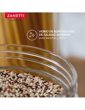 Set contenedores Zanetti de vidrio 3 piezas